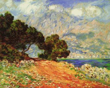 Claude Monet Menton seen from Cape Martin Germany oil painting art